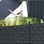 Антрацитна оградна лента 19 см x 35 м – UV устойчива и лесна за монтаж, снимка 6