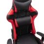Ергономичен геймърски стол с функция за масаж и подложка за крака - червен, снимка 4