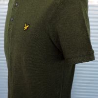 Lyle & Scott Mens Olive green Casual Polo Shirt - мъжка поло тениска в зелено размер  M/S , снимка 9 - Тениски - 45270152