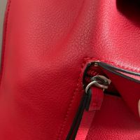 Zara червена кожена раница, снимка 12 - Раници - 45717141