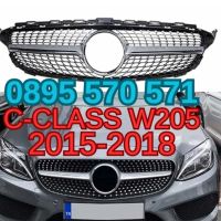 Предна Решетка за Мерцедес Mercedes Ц Клас C Class W205 (15-18) AMG, снимка 1 - Аксесоари и консумативи - 45099555
