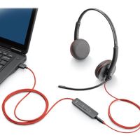USB Stereo Слушалки с микрофон PLANTRONICS BLACKWIRE C3220, снимка 2 - Слушалки и портативни колонки - 45607594