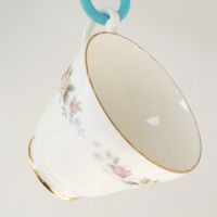 Royal Stuart Английски Костен Порцелан Сет за чай/кафе Нежни цветя, снимка 3 - Чаши - 45302755