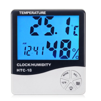 Термометър HTC-1, измерващ температура и влажност, функция аларма, снимка 2 - Друга електроника - 45018341
