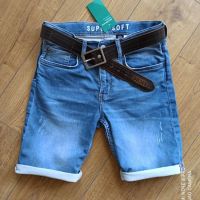 H&M къси еластични дънки за момче, снимка 3 - Детски панталони и дънки - 45407253