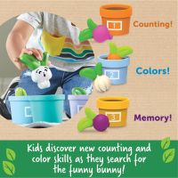 „Намерете зайчето“ в зеленчукова градина , образователна игра за малки деца 18+ месеца, снимка 5 - Образователни игри - 45287006