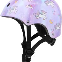 Регулируема детска каска за момичета за велосипеди, скейтборд, ролери, кънки, лилаво, размер S, снимка 1 - Други - 45091648