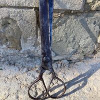 Стара ръчно кована ножица с маркировка , снимка 3 - Антикварни и старинни предмети - 45133924