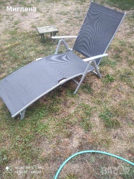 Сгъваем алуминиев стол шезлонг, снимка 1
