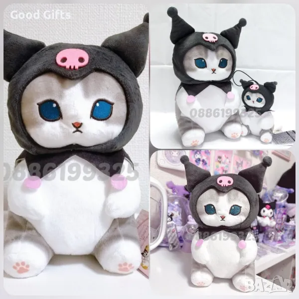 Плюшено Коте Hello Kitty Kuromi Sanrio Melody, Кити плюшена играчка, снимка 1