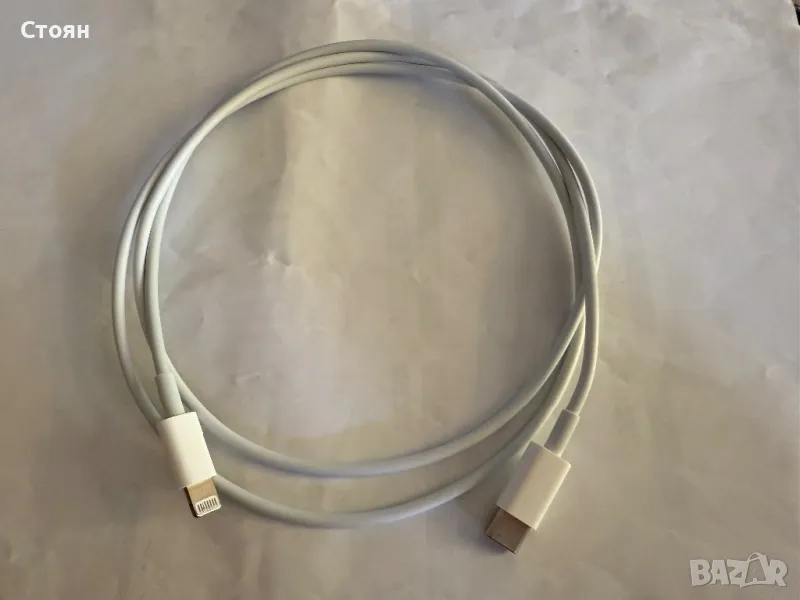 Оригинален кабел USB-C към Lightning (1 метър)., снимка 1