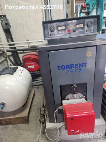 Котел и горелка -нафта 40KW  втора употреба, снимка 1