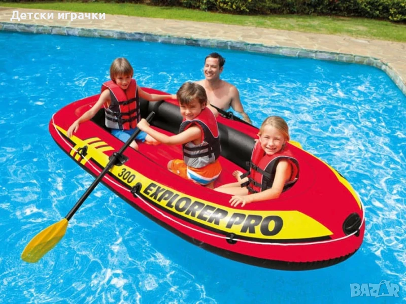 Надуваема лодка комплект INTEX Ehplorer Pro 300 Set, с помпа , снимка 1