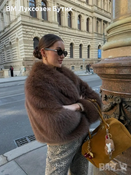 ❄️🦊 Дамско Дебело Палто от Лисича Кожа ❄️🦊, снимка 1