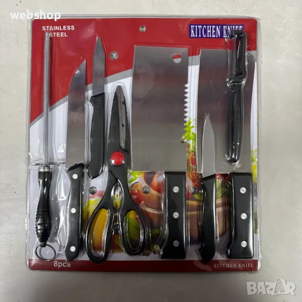 МЕГА ПРОМО!! Комплект кухненски ножове от 8 части , снимка 1