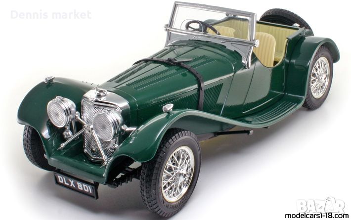 Колекционерскa кола Jaguar SS100 / 1/18, снимка 1