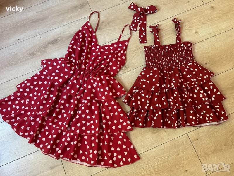 Лятна ефирна рокличка на сърчица за момиче, размер 2-3г , снимка 1