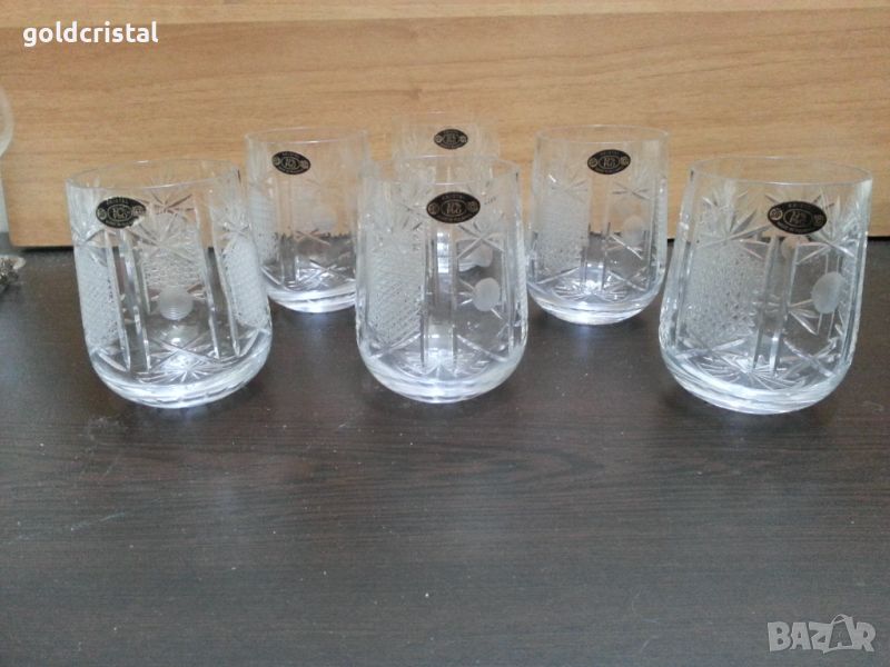 Български кристални чаши СИП, снимка 1