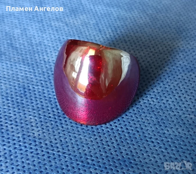 Стъклен пръстен, снимка 1