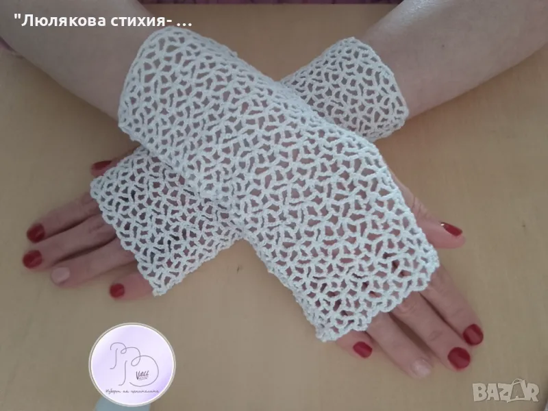 Дамски дантелени ръкавици, снимка 1
