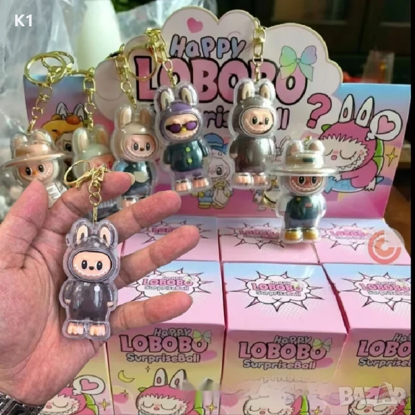 Лабубу ключодържател с протектор Labubu изненада, снимка 1