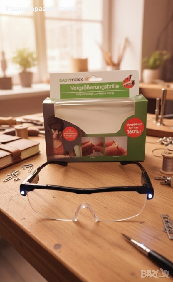 ​🔎 Увеличителни очила EASYmaxx с LED осветление! ✨, снимка 1