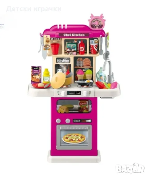 Детска кухня с течаща вода 75см, със светлини и звуци, 63ч , снимка 1