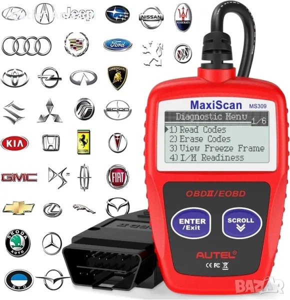 Универсален четец на кодове за грешки на двигателя на автомобила

Autel OBD2 скенер , снимка 1