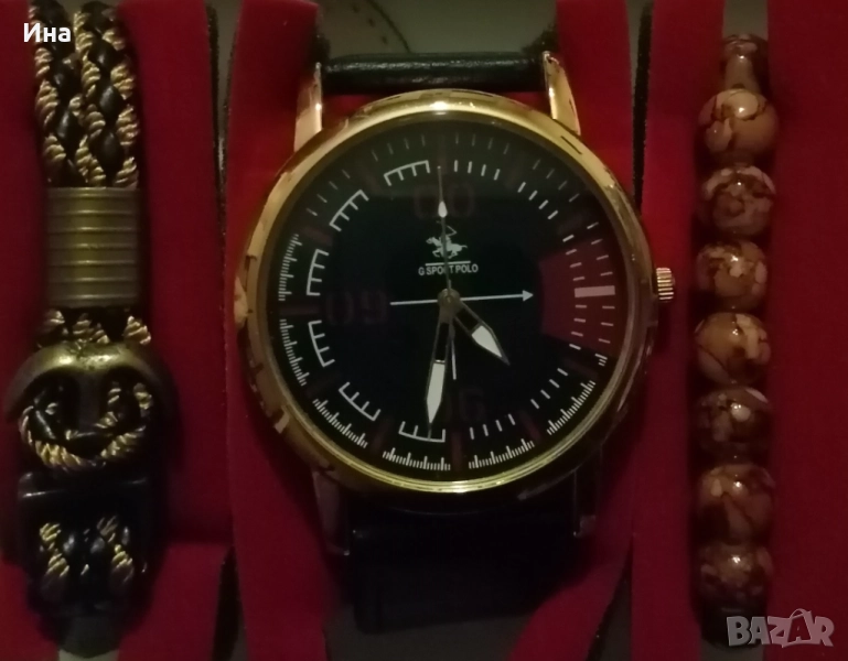 Комплект часовник+гривни ПОДАРЪК, снимка 1