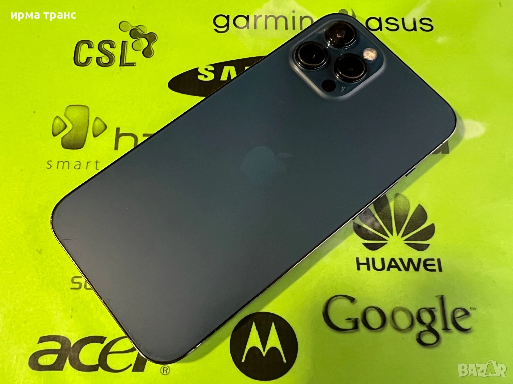 iPhone 12 Pro Max 256gb Pacific 90% батерия, снимка 1
