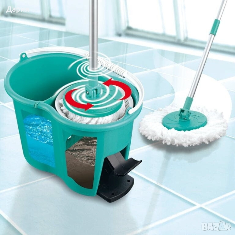 Иновативна кофа за моп  - CLEANmaxx Power Mop с двукамерна филтърна систе, снимка 1
