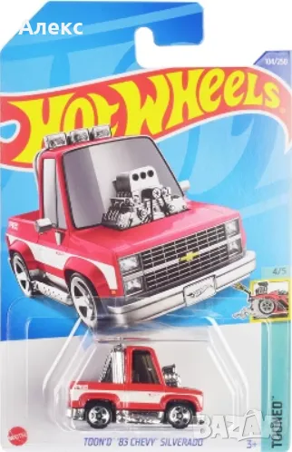 Hot Wheels Toon'd '83 Chevy Silverado HCX11, снимка 1