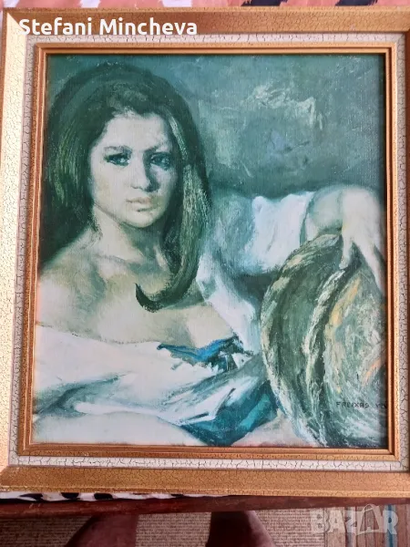 Уникална картина на Freixas Vivo на платно със уникална рамка 52/46см, снимка 1