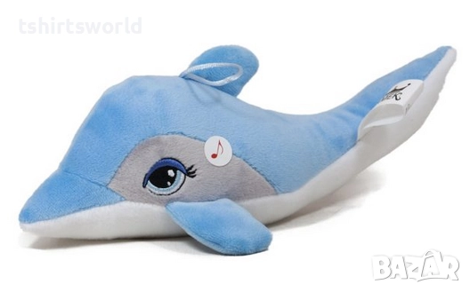 Нов плюшен делфин в син цвят 25см, снимка 1