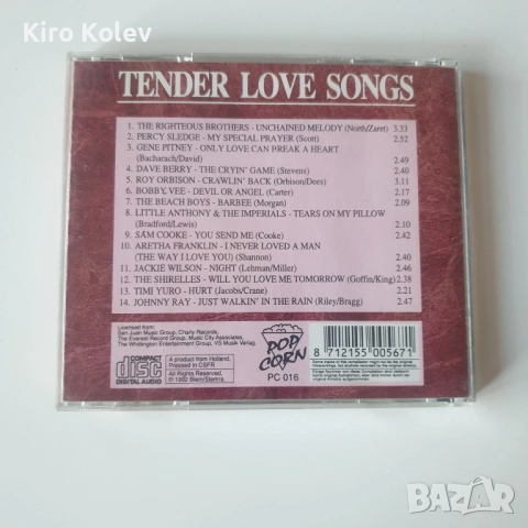 Tender love songs cd, снимка 3 - CD дискове - 51802138