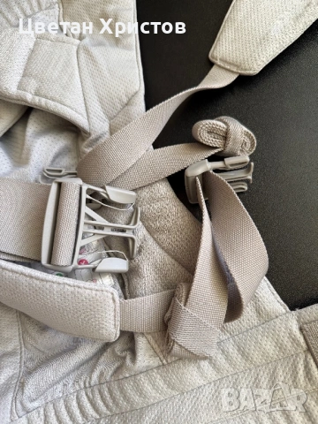 Ергономична раница Ergobaby - Embrace Soft Air Mesh, Soft Grey 3-12kg, снимка 6 - Кенгура и ранички - 53437203