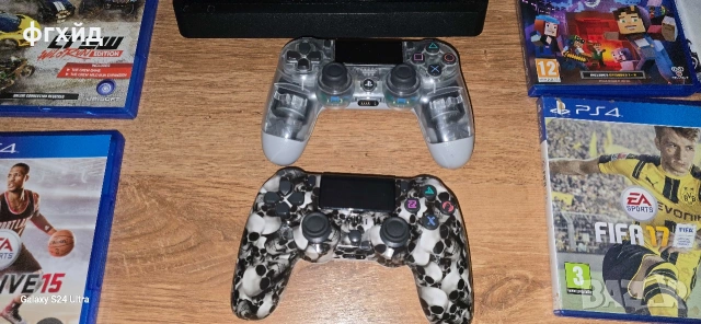 PS4 Slim-500 Гб + 2 Контролера и 9 игри, снимка 2 - Игри за PlayStation - 53143301