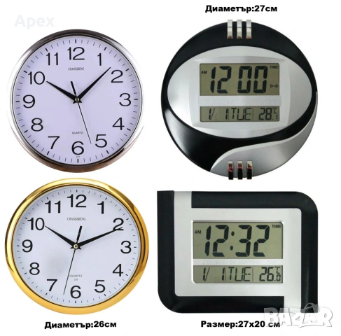 Светещ ЛЕД Часовник на Ток.Дигитален Будилник.Електрически Светещи Часовници/Будилници Големи Цифри, снимка 13 - Други - 54174712