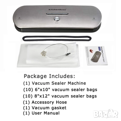 KitchenBoss G210, автоматична вакуумна машина, снимка 9 - Други - 51876648