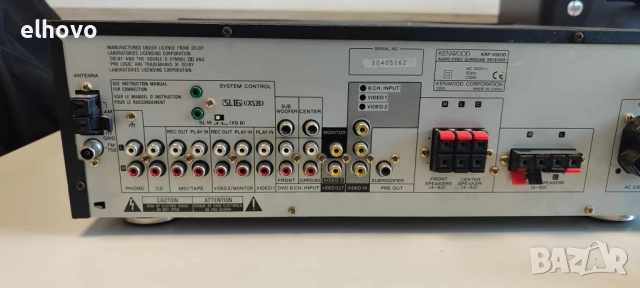 Ресивър Kenwood KRF-V5010, снимка 6 - Ресийвъри, усилватели, смесителни пултове - 51907666