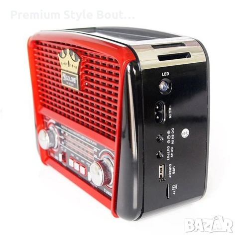 Преносим мултимедиен плеър със соларен панел, радио и музикална система, снимка 3 - Радиокасетофони, транзистори - 54038224