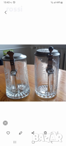 Vintage. Нови. Ловна тематика. Немски стъклени халби 0,5 л. Халба., снимка 5 - Антикварни и старинни предмети - 47508658