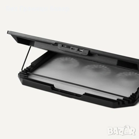 Нова Охлаждаща стойка за лаптоп 12-17 инча с 6 тихи вентилатора Поставка за работа, снимка 3 - Друга електроника - 54129300