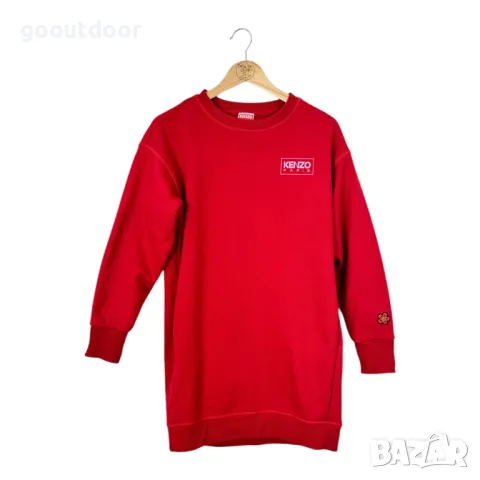 Kenzo Red Logo рокля суитшърт (M), снимка 1 - Рокли - 49174180