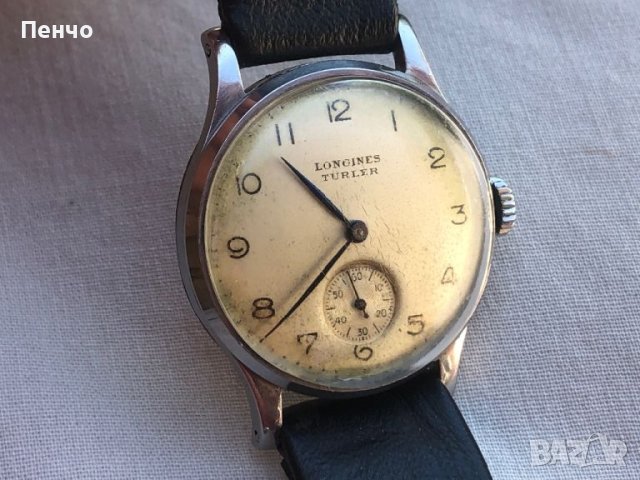 стар ръчен "LONGINES" - 1940/49г., снимка 4 - Антикварни и старинни предмети - 46490307