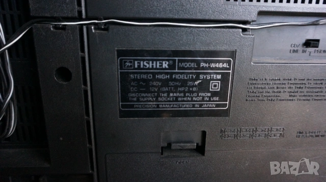 Голям и красив японски Фишер! Сервизиран! , снимка 2 - Радиокасетофони, транзистори - 54023148