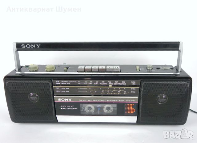 Стерео радиокасетофон Sony CFS-210S, снимка 1 - Радиокасетофони, транзистори - 46448850