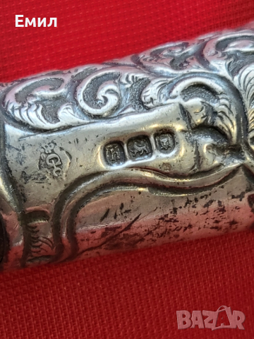 Антикварен бастун сребро рог от носорог, снимка 6 - Колекции - 44968740