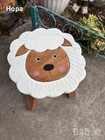 Столче / Табуретка от тиково дърво