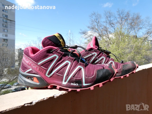продавам дамски туристически обувки марка salomon crossspead3,размер 36 2/3, снимка 7 - Маратонки - 54132813